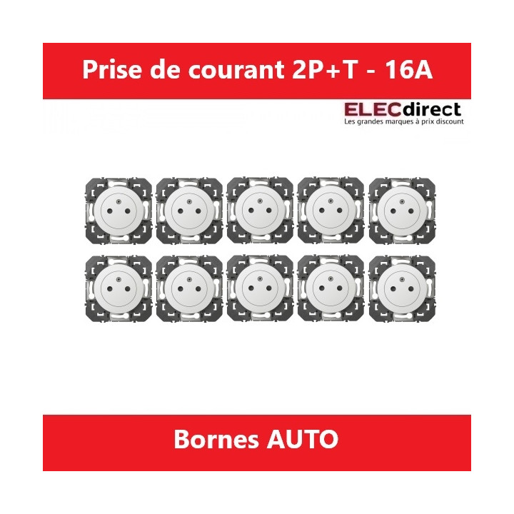 Legrand - Prise de courant Legrand dooxie 2P+T Surface 16A finition blanc - Réf.: 600335x10