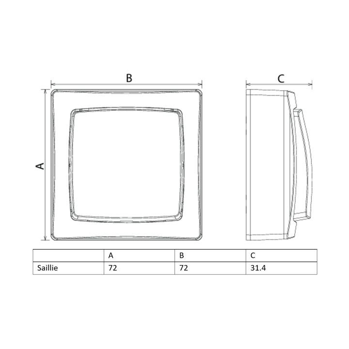 Legrand - Transformeur simple 3 en 1 - interrupteur - va et vient - poussoir lumineux - Saillie - Complet - Réf.: 086017L