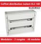 Legrand - Coffret de distribution 48 modules - 2 rangées de 24M - Tout modulaire - XL3 160 - Réf : 401802