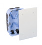 Eur'Ohm - Boîte de Dérivation encastré - Étanche à l'air - 170X110X40 - Réf : 51014