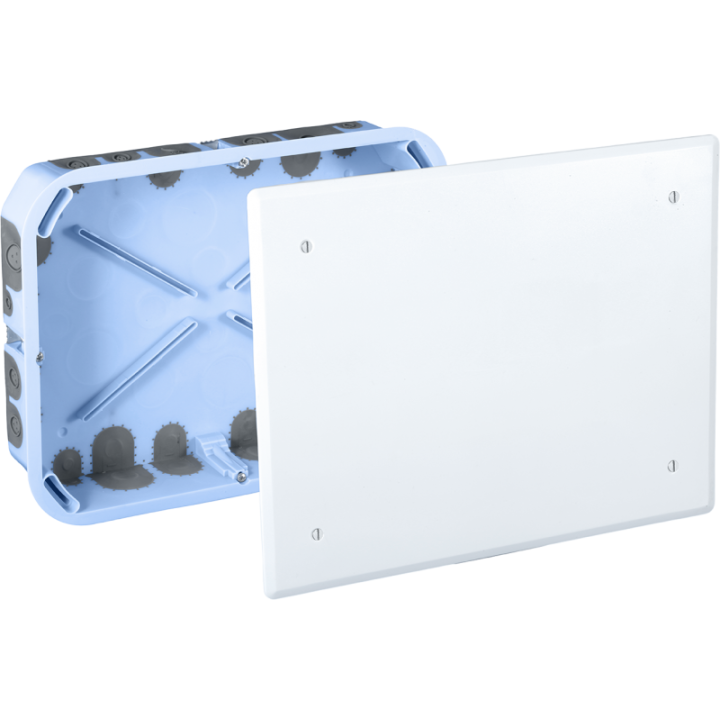 Eur'Ohm - Boîte de Dérivation encastrée - Étanche à l'air - 250x190x50 - Réf : 51016