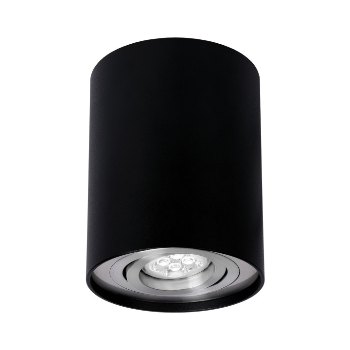 Spectrum - Spot intérieur en saillie - CHLOE GU10 noir - IP20, 10W LED max - Réf : SLIP004003