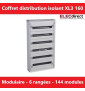 Legrand - Coffret de distribution 144 modules - 6 rangées de 24M - Tout modulaire - XL3 160 - Réf : 401806