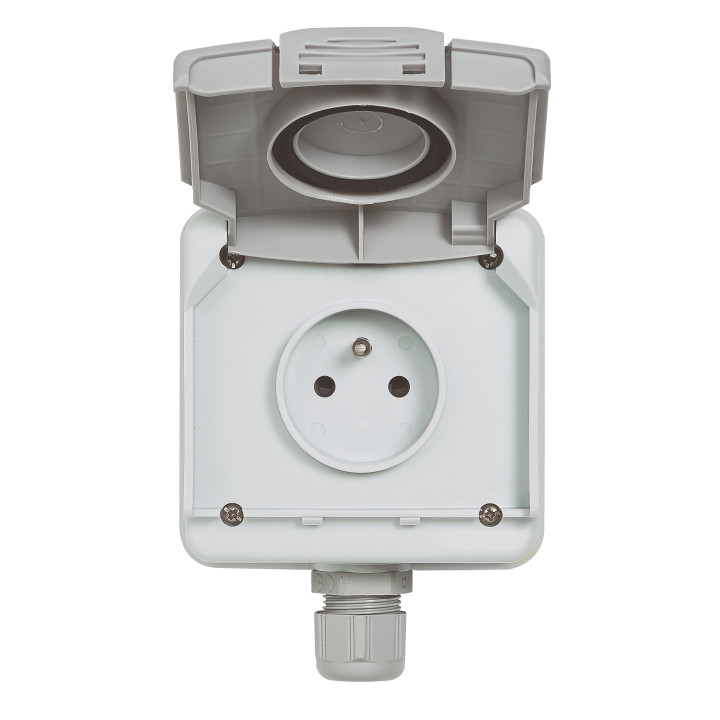 Legrand - Kit prise saillie étanche Green'up véhicule électrique + Disjoncteur différentiel - 20A - HPI - Réf : 090471 + 410754