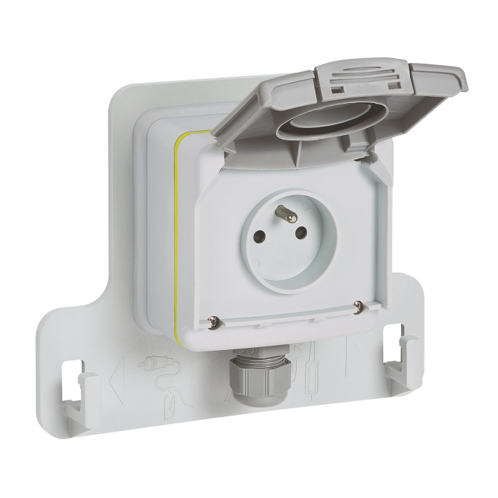 Legrand - Kit prise saillie étanche Green'up véhicule électrique + Disjoncteur différentiel - 20A - HPI - Réf : 090471 + 410754