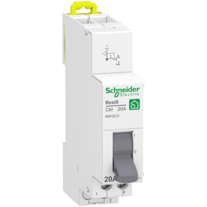 Schneider Resi9 - commutateur 3 positions - 1OF - 20A - 250VCA - R9PSC3