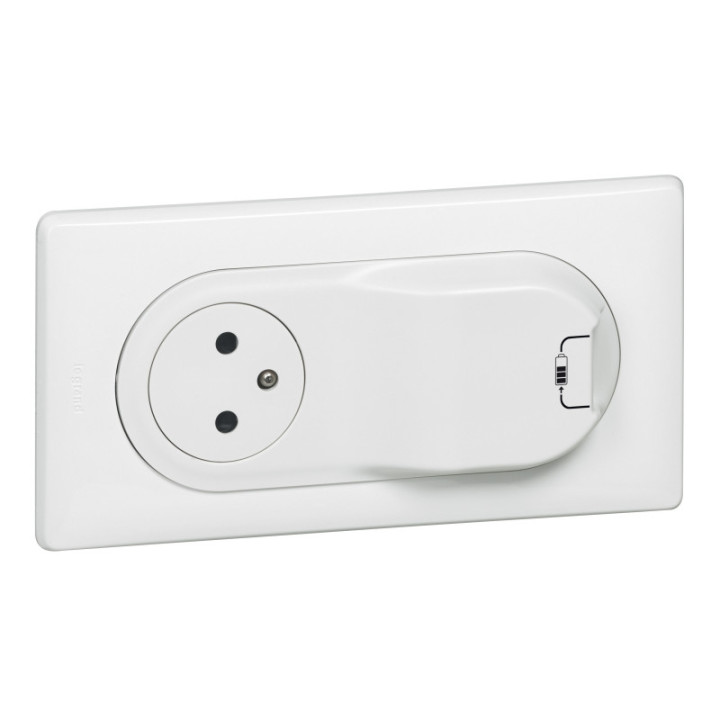 Legrand - Céliane - Prise surface + chageur USB type A - Blanc - Réf : 200236