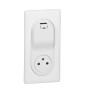 Legrand - Céliane - Prise surface + chageur USB type A - Blanc - Réf : 200236
