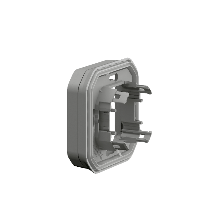 Legrand Plexo - Support plaque étanche - Encastré - 1 poste - Gris - Réf : 069681L