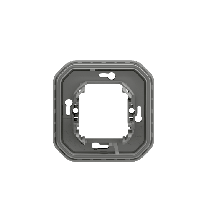Legrand Plexo - Support plaque étanche - Encastré - 1 poste - Gris - Réf : 069681L
