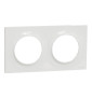 Schneider - Odace - Styl - Plaque 2 postes - entraxe 71 mm - Blanc - Réf : S520704