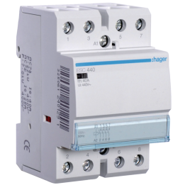 Hager - Contacteur 40A, 4F, 230V - ESC440