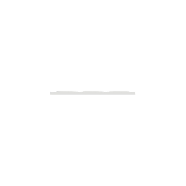 Schneider Odace - Plaque de finition 3 postes - Entraxe 71 mm - Hor/vert - Réf.: S520706