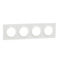 Schneider - Odace - Styl - Plaque 4 Postes - Entraxe 71 mm - Réf : S520708