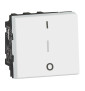 Legrand Mosaic - Interrupteur bipolaire avec borne pour repiquage neutre - 10AX 250V - blanc - Réf : 077050L