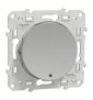 Schneider - Odace - Bouton poussoir - aluminium - lumineux LED bleu - 10A - 250V - Réf : S530276