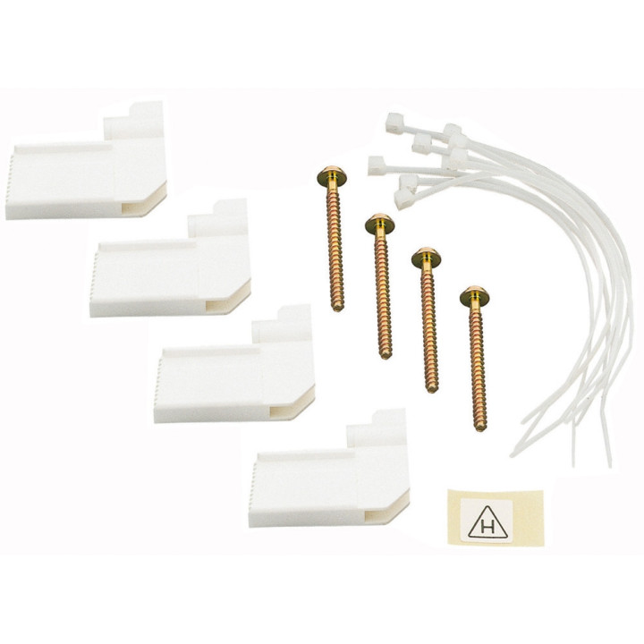 Legrand - Fixation dans cloisons creuses ou sèches pour coffret modulaire encastré - 4 griffes + colliers - Réf : 001490