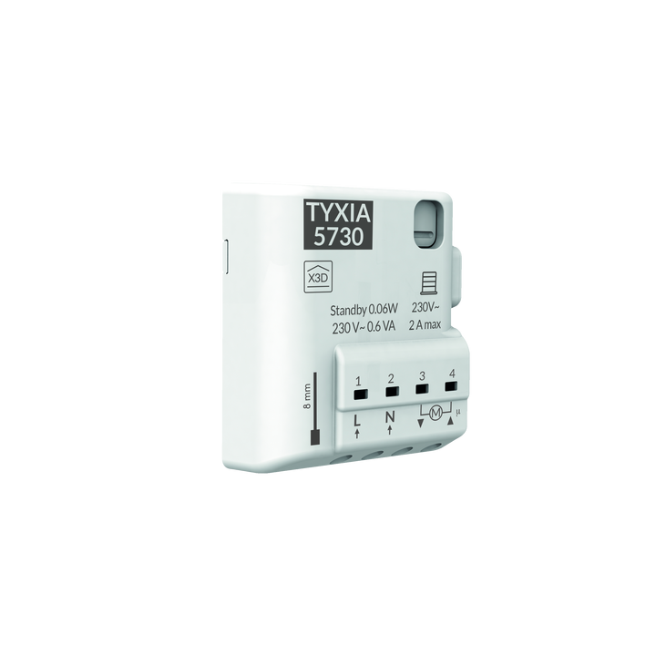 Delta Dore - Récepteur pour volet roulant connecté - Équipement sans fil  - 868MHz - 2A - 80 Nm - Réf : TYXIA 5730