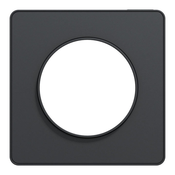 Schneider - Odace - Touch - Plaque 1 poste - Anthracite - Réf : S540802