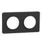Schneider - Odace - Touch - Plaque 2 postes - entraxe 71 mm - Anthracite - Réf : S540804