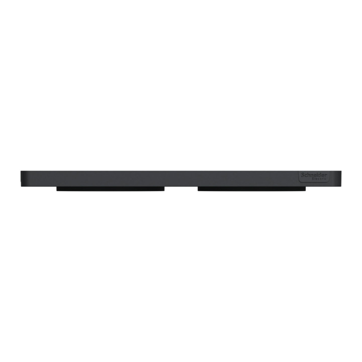 Schneider - Odace - Touch - Plaque 2 postes - entraxe 71 mm - Anthracite - Réf : S540804