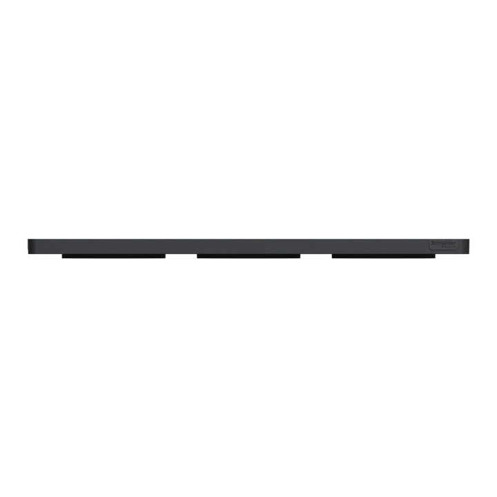 Schneider - Odace - Touch - Plaque 3 postes - entraxe 71 mm - Anthracite - Réf : S540806