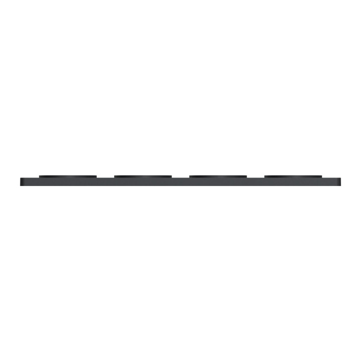 Schneider - Plaque 4 postes entraxe 71 mm Odace - Hor/vert - ANTHRACITE Touch - Réf.: S540808