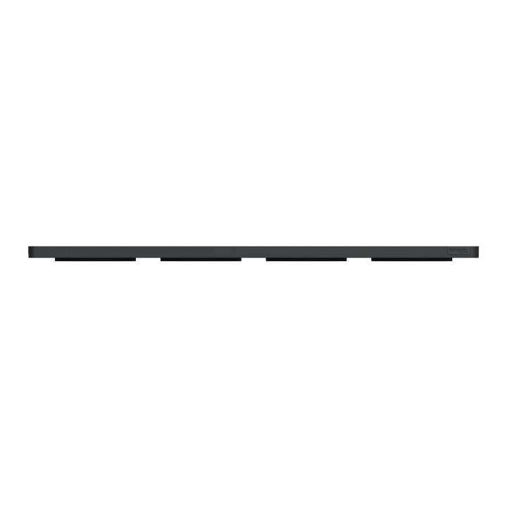Schneider - Plaque 4 postes entraxe 71 mm Odace - Hor/vert - ANTHRACITE Touch - Réf.: S540808