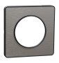 Schneider - Odace - Touch - Plaque 1 poste - ALU brossé avec liseré anthracite - Réf : S540802J