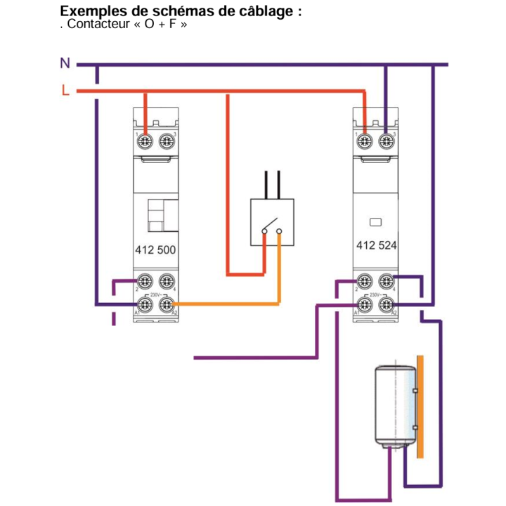 Legrand - Contacteur domestique silencieux - 25A bipolaire - O+F - 412500