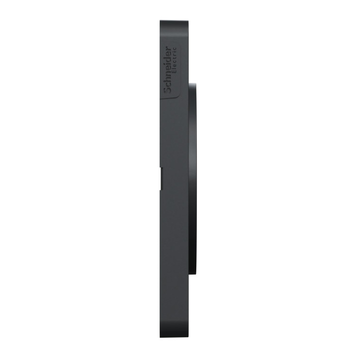 Schneider - Odace - Touch - Plaque 3 postes - entraxe 71 mm - ALU brossé avec liseré anthracite - Réf : S540806J