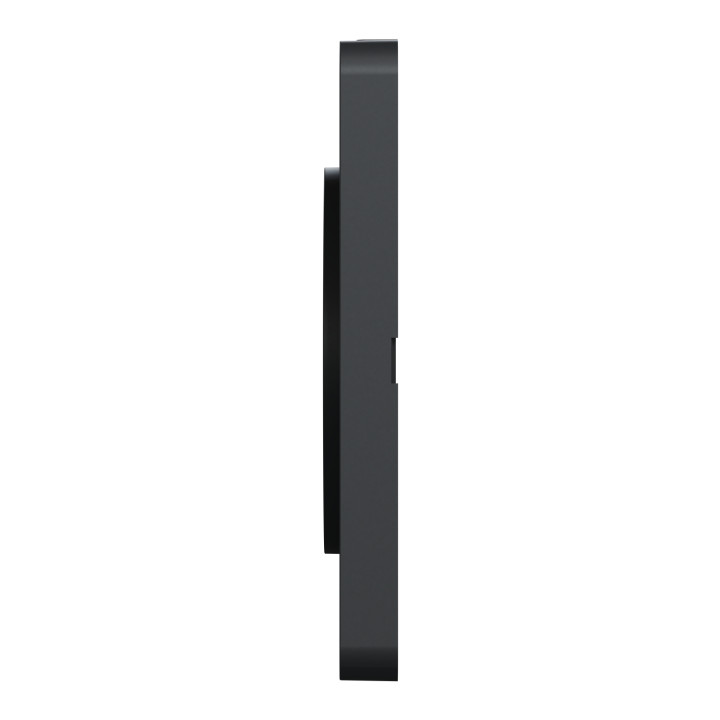 Schneider - Odace - Touch - Plaque 3 postes - entraxe 71 mm - ALU brossé avec liseré anthracite - Réf : S540806J