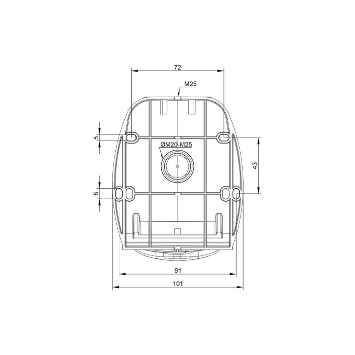 Digital - Prise de Courant Européenne socle 3P+T+N 16A - 380V IP 44 - 51216 - (03323)