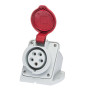 Digital - Prise de Courant Européenne socle 3P+T+N 16A - 380V IP 44 - 51216 - (03323)