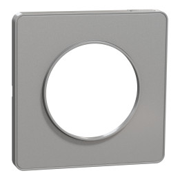 Schneider - Odace - Touch - Plaque 1 poste - Aluminium - Réf : S530802