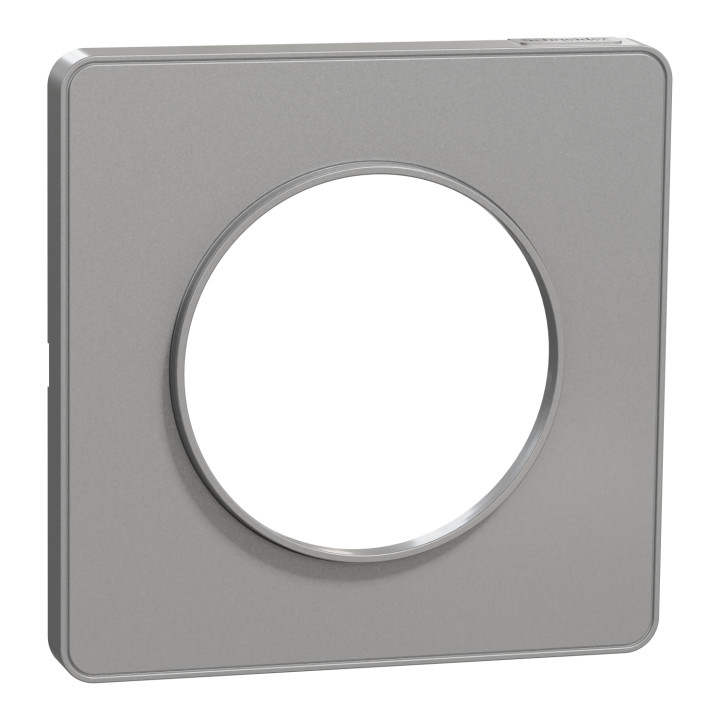 Schneider - Odace - Touch - Plaque 1 poste - Aluminium - Réf : S530802