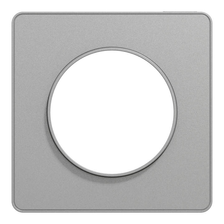Schneider - Odace - Touch - Plaque 1 poste - Aluminium - Réf : S530802
