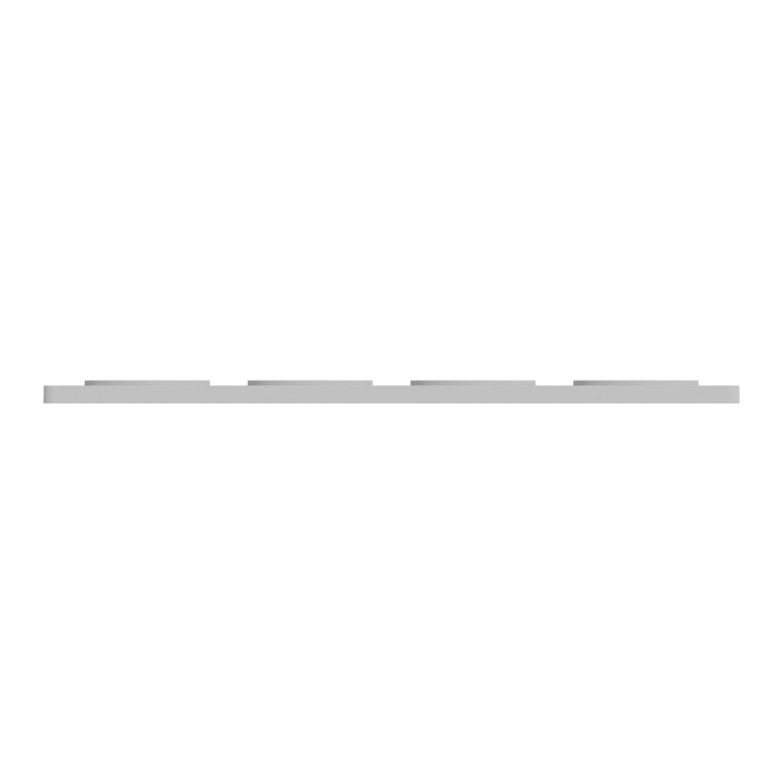 Schneider Odace - Plaque 4 postes entraxe 71 mm - Hor/vert - ALU Touch - Réf.: S530808