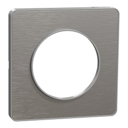 Schneider - Odace - Touch - Plaque 1 poste - ALU brossé - Réf : S530802J