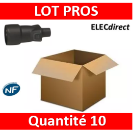Legrand - Prolongateur 16A - caout - IP44 / IK08 - sortie droite - 050446x10