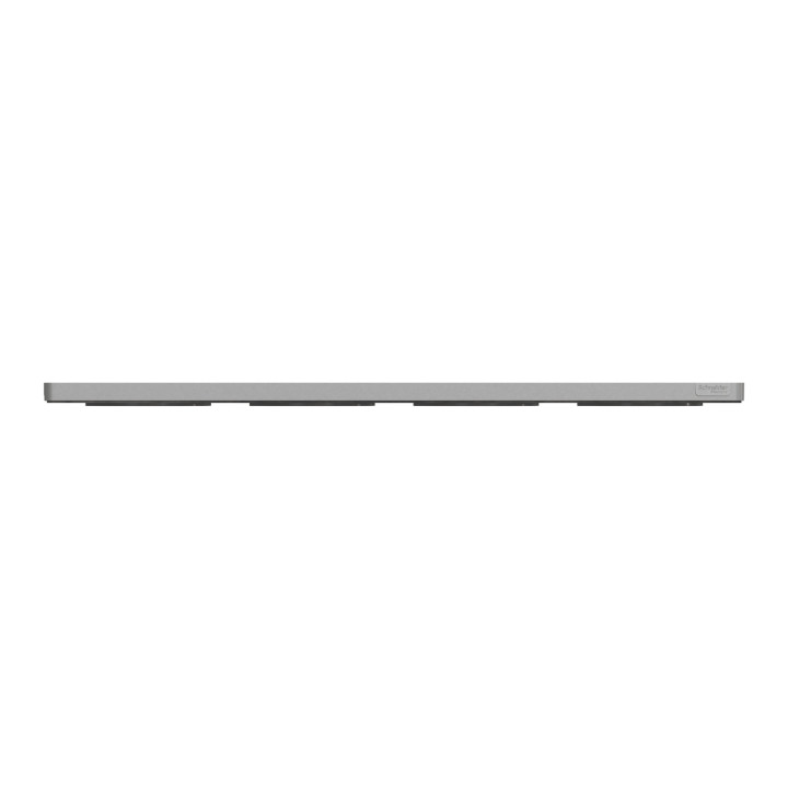 Schneider - Odace - Touch - Plaque 4 postes - entraxe 71 mm - ALU finition ardoise - Réf : S530808V