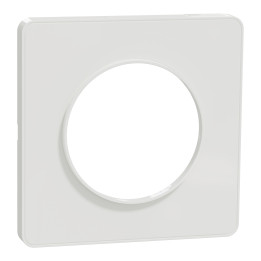 Schneider - Odace - Touch - Plaque 1 poste - Blanc - Réf : S520802