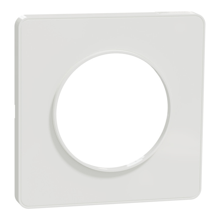 Schneider - Odace - Touch - Plaque 1 poste - Blanc - Réf : S520802