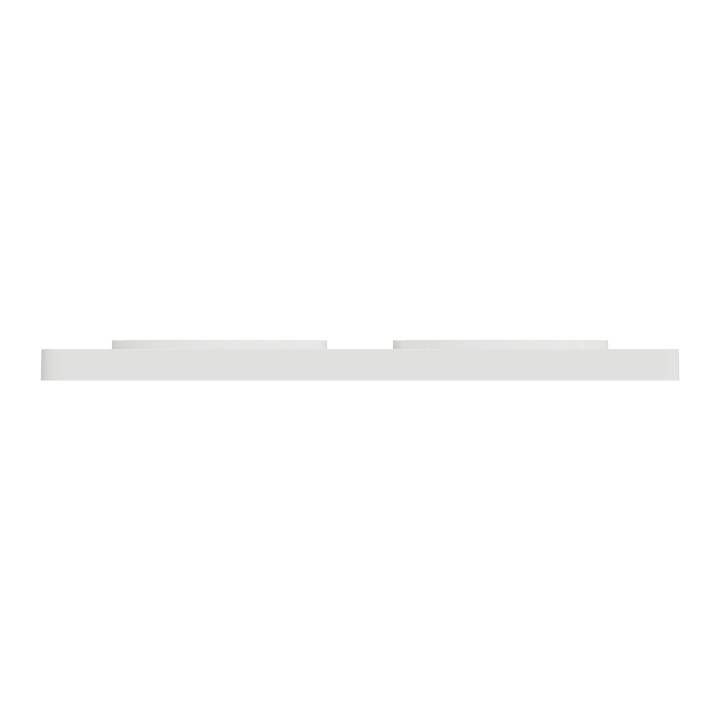 Schneider - Odace - Touch - Plaque 2 postes - Entraxe 71 mm - Réf : S520804