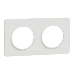 Schneider - Odace - Touch - Plaque 2 postes - Entraxe 71 mm - Réf : S520804