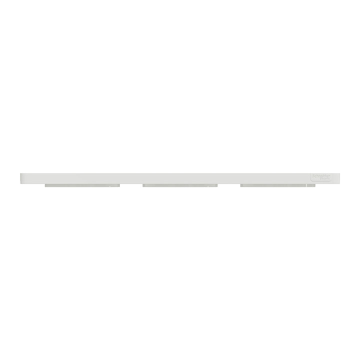 Schneider - Odace - Touch - Plaque 3 postes - entraxe 71 mm - Blanc - Réf : S520806