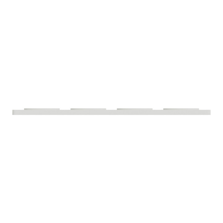 Schneider - Odace - Touch - Plaque 4 postes - entraxe 71 mm - Blanc - Réf : S520808