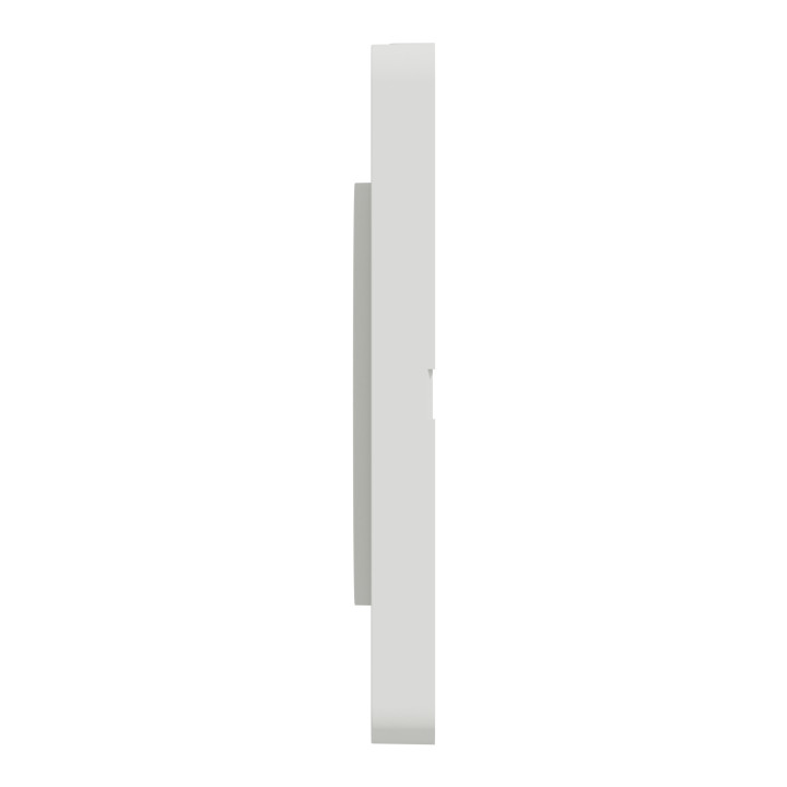 Schneider - Odace - Touch - Plaque 4 postes - entraxe 71 mm - Blanc - Réf : S520808