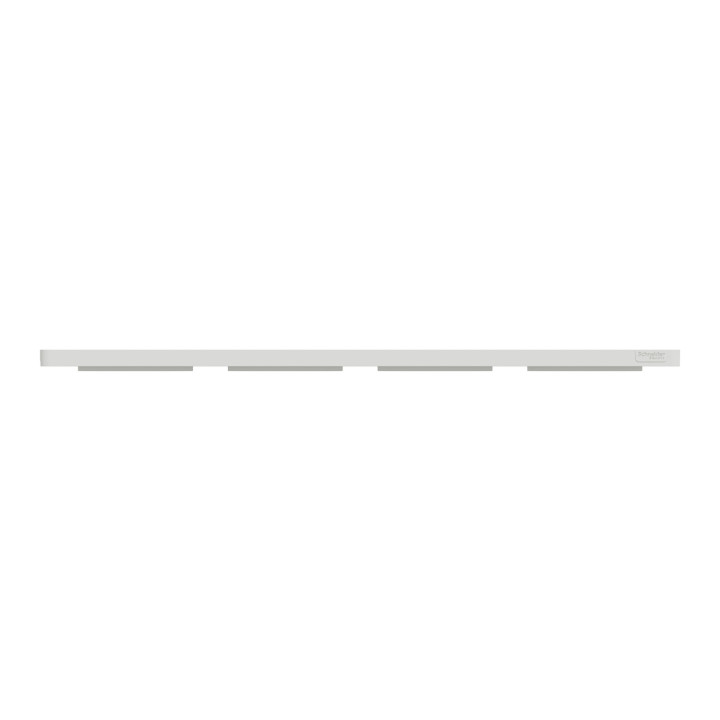 Schneider - Odace - Touch - Plaque 4 postes - entraxe 71 mm - Blanc - Réf : S520808