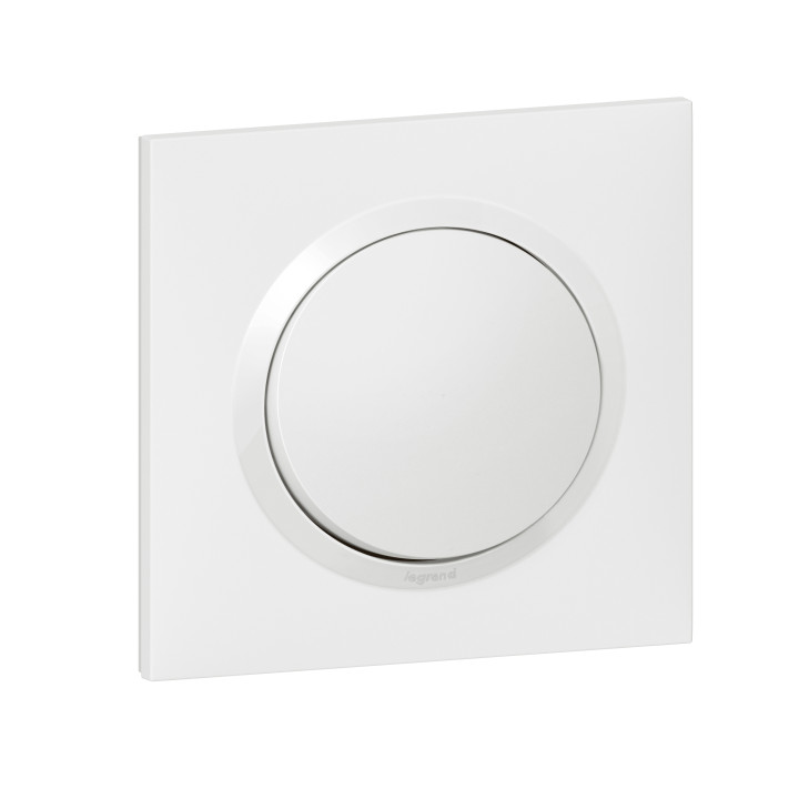 Legrand - Dooxie - Interrupteur ou va-et-vient avec plaque - Réf : 600001+600801